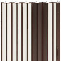 Savaria Accordion Gates Panelfold Bronze Bright White Swatch